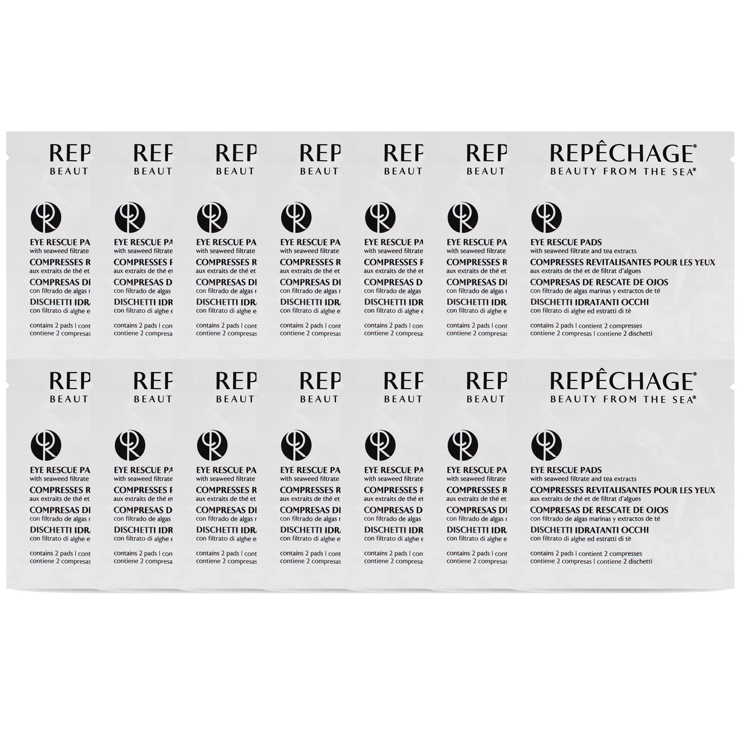 Eye Rescue Pads with Seaweed Filtrate and Tea Extracts (14 sachets) - Image 3